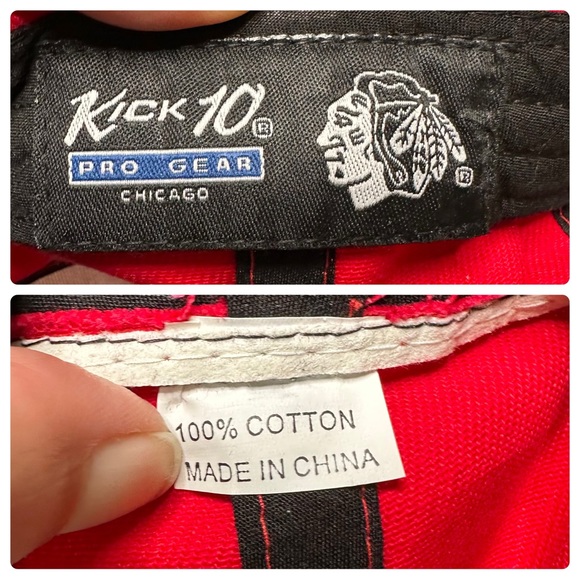 Chicago Blackhaws NHL Embroidered Logo Adjustable Cap by Kick 10 Pro Gear Red OS - Picture 11 of 12